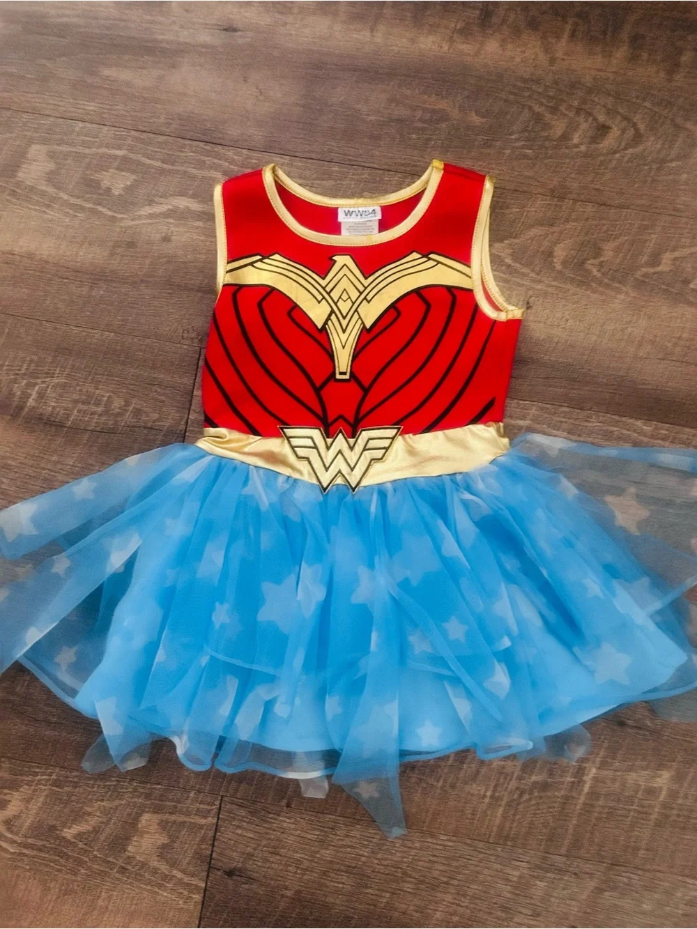 Girls Wonder Woman 1984 Dress/Costume Blue & Red Size 4/5 XS